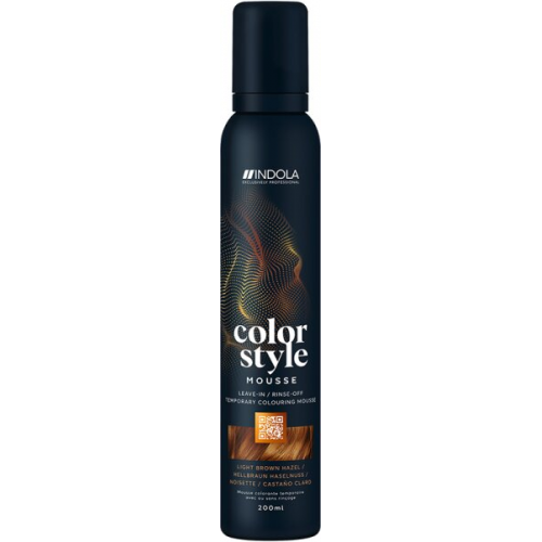 Indola Color Style Mousse 200 ml Hellbraun Haselnuss