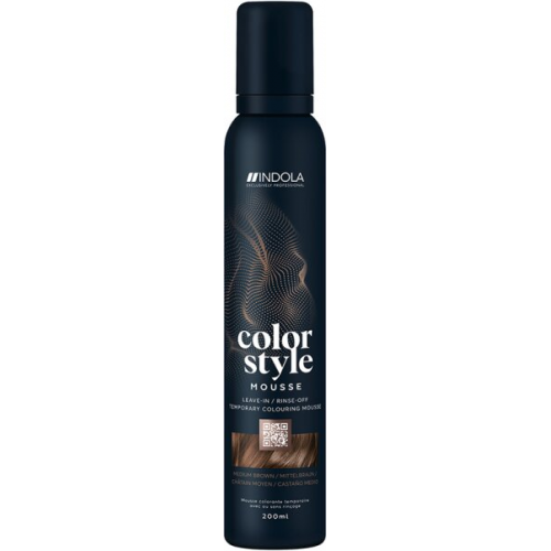 Indola Color Style Mousse 200 ml Mittelbraun