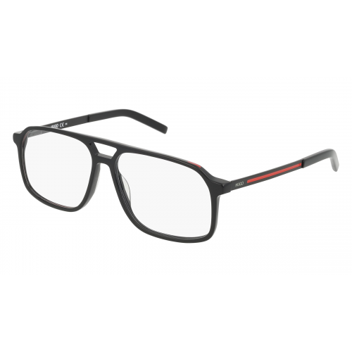 Hugo HG 1092 Herren-Brille inkl. Gläser Vollrand Pilot Acetat-Gestell 57mm/14mm/145mm, schwarz