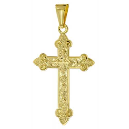 trendor 51997 Kreuz-Anhänger Gold 333 (8 Karat) 35 x 24 mm