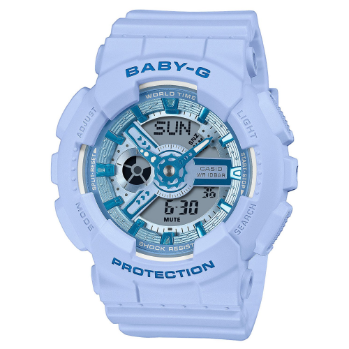 Casio BA-110YK-2AER Baby-G Damenuhr Hellblau