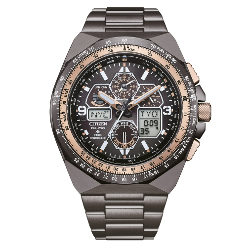 Citizen JY8146-54E Promaster Sky Eco-Drive Herren-Funkuhr Schwarz