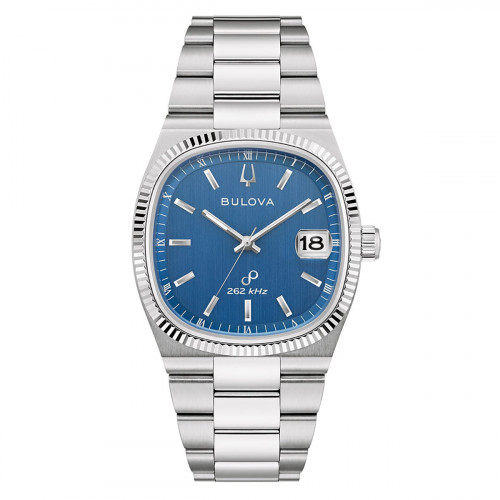 Bulova 96B440 Herrenuhr Quarz Super Seville Stahl/Blau