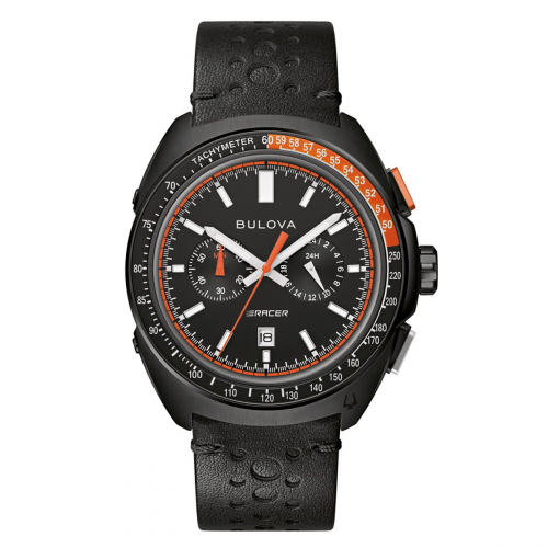 Bulova 98B428 Herrenuhr Chronograph Racer Schwarz