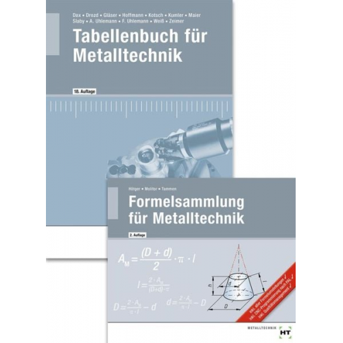 Volker Tammen Klaus Zeimer Albert Weiss Andreas Uhlemann Johann Slaby - Paket Tabellenbuch für Metalltechnik und Formelsammlung für Metalltechnik