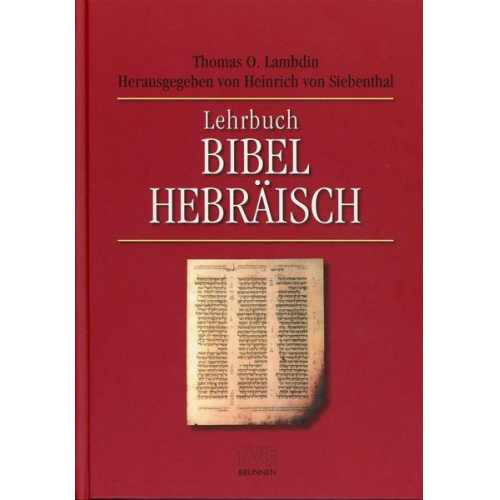 Thomas O. Lambdin - Lambdin, T: Lehrb. Bibel-Hebraeisch