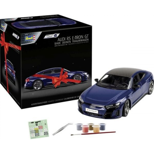 Adventskalender Audi RS e-tron GT, Revell Bausatz zum Zusammenstecken mehrfarb