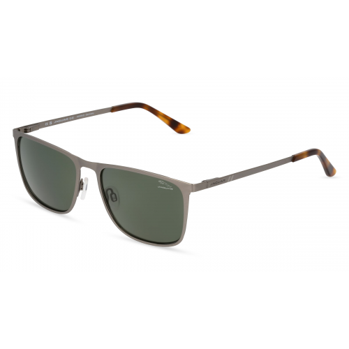 Jaguar J 7365 Herren-Sonnenbrille Vollrand Eckig Metall-Gestell, grau