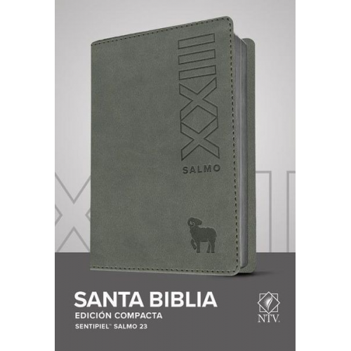 Santa Biblia Ntv, Edición Compacta, Salmo 23 (Sentipiel, Gris)