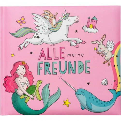 Freundebuch Motiv Pink 'Alle meine Freunde