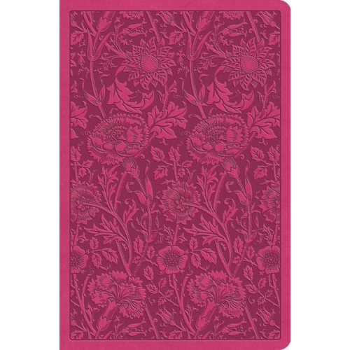 ESV Value Compact Bible (Trutone, Raspberry, Floral Design)