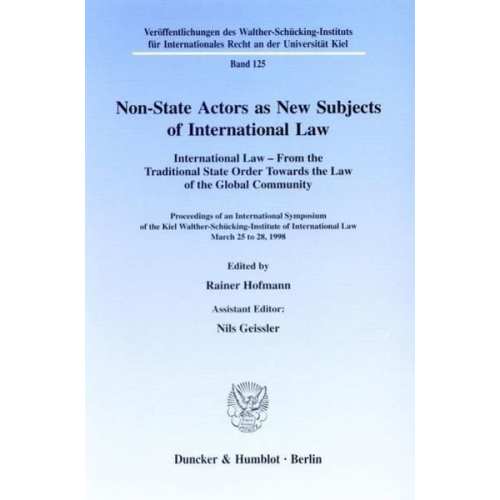 Non-State Actors as New Subjects of International Law.