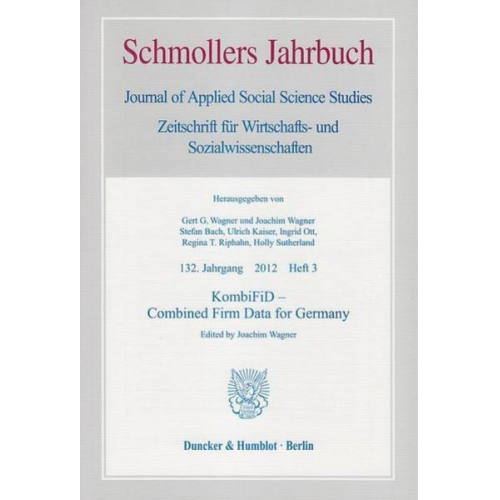 KombiFiD – Combined Firm Data for Germany.