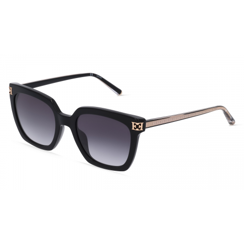 Escada ESCSESD51 Damen-Sonnenbrille Vollrand Eckig Kunststoff-Gestell, schwarz