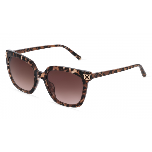 Escada ESCSESD51 Damen-Sonnenbrille Vollrand Eckig Kunststoff-Gestell, braun