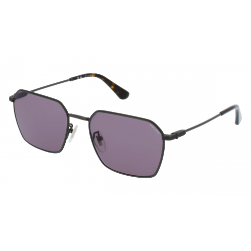 Police SPLL84 Herren-Sonnenbrille Vollrand Eckig Acetat-Gestell, grau