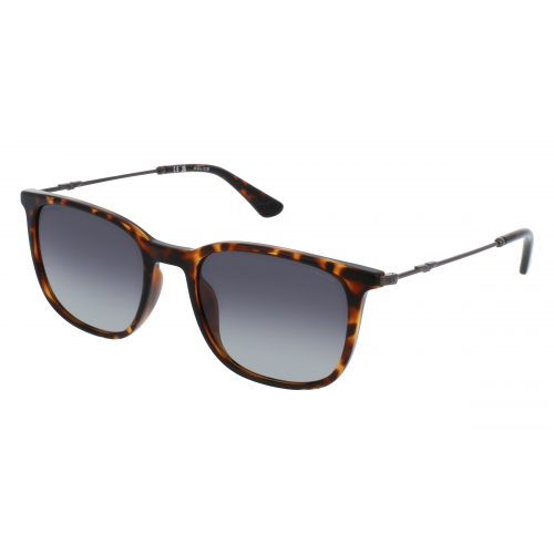 Police SPLL77 Herren-Sonnenbrille Vollrand Eckig Edelstahl-Gestell, braun