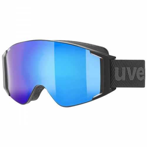 Uvex 1331 Herren-Skibrille Randlos Monoscheibe Kunststoff-Gestell, schwarz