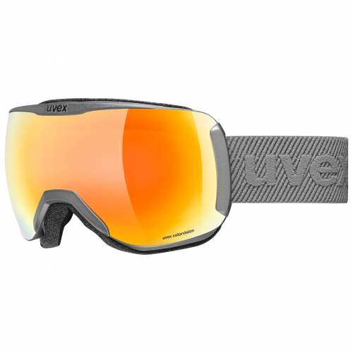 Uvex 0392 Herren-Skibrille Randlos Monoscheibe Kunststoff-Gestell, grau