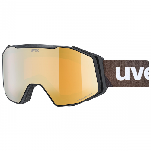 Uvex 0541 Herren-Skibrille Randlos Monoscheibe Kunststoff-Gestell, schwarz