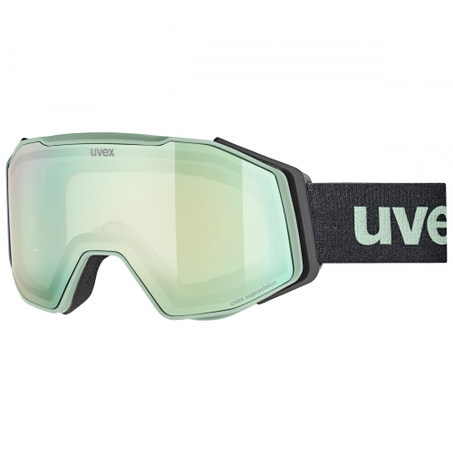 Uvex 0541 Herren-Skibrille Randlos Monoscheibe Kunststoff-Gestell, grün