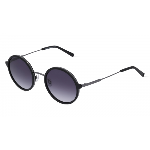 Humphrey’s eyewear 585317 Unisex-Sonnenbrille Vollrand Rund Titanflex-Gestell, schwarz