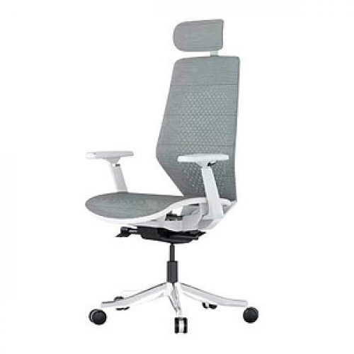 FlexiSpot Bürostuhl BS11 Pro Stoff grau, Gestell grau