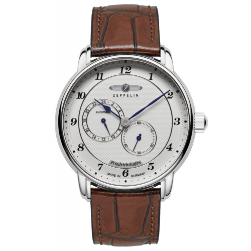 Zeppelin 8568-1 Herrenuhr Automatik Friedrichshafen mit Lederband Braun
