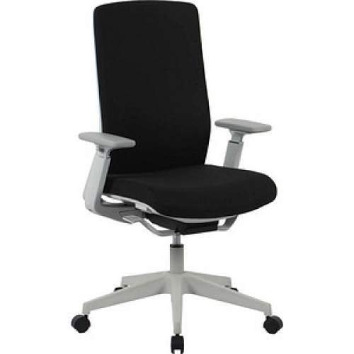 Bürostuhl, 10006 Stoff schwarz, Gestell silber