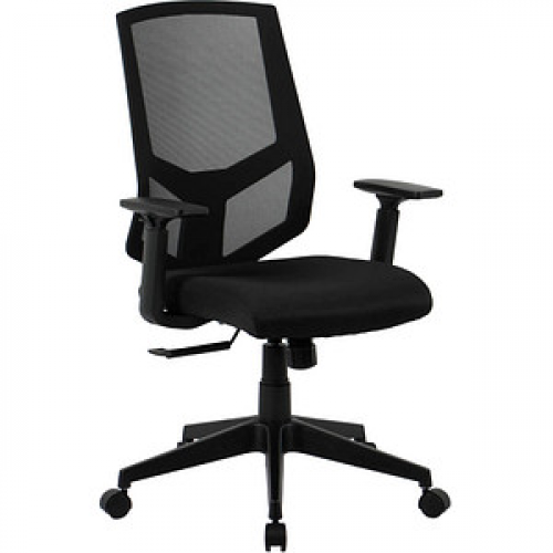Bürostuhl, 10009 Stoff schwarz, Gestell schwarz