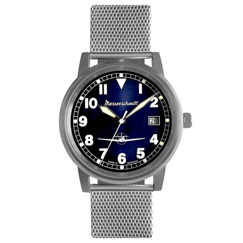 Messerschmitt ME-9673-108M Unisex Fliegeruhr mit Meshband