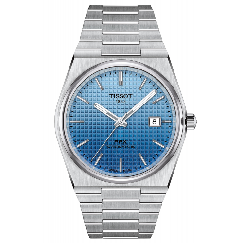 Tissot T137.407.11.351.01 Herrenuhr Automatik PRX Powermatic 80 Verlauf Blau