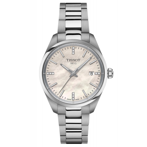 Tissot T150.210.11.116.00 Damenuhr PR 100 34 mm Perlmutt