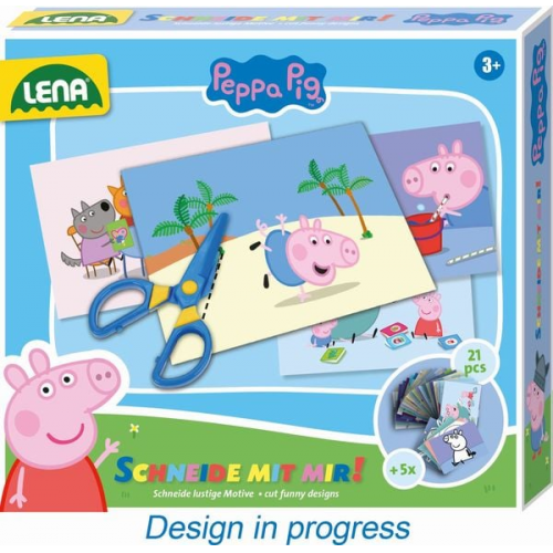 Lena - Schneide mit mir Peppa Pig, Faltschachtel