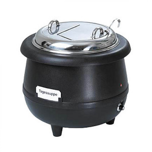 Bartscher Warmhaltetopf Suppentopf Gourmet schwarz 10,0 l 450 W