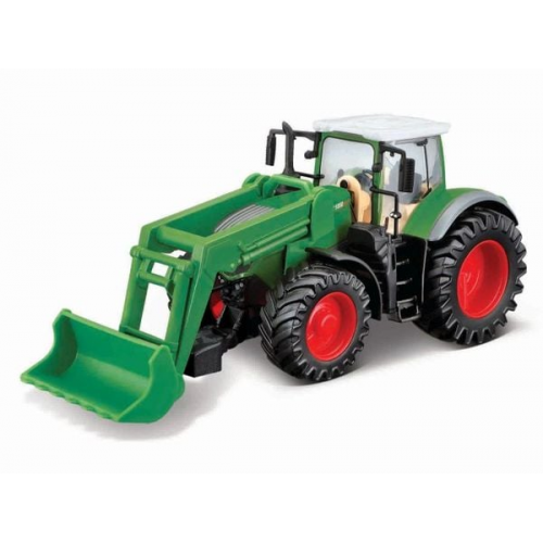 Bburago Farmland Fendt Vario 1050 mit Frontlader, Schwungrad, ca. 10cm