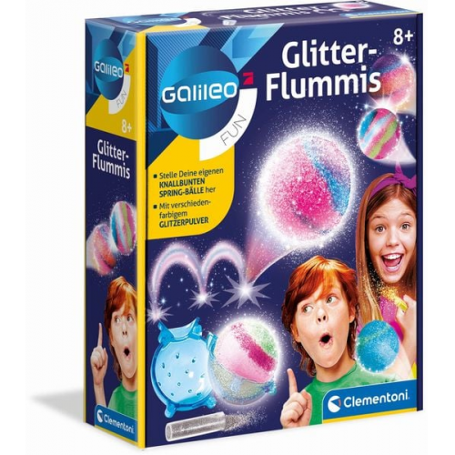 Clementoni - Galileo - Glitter-Flummis