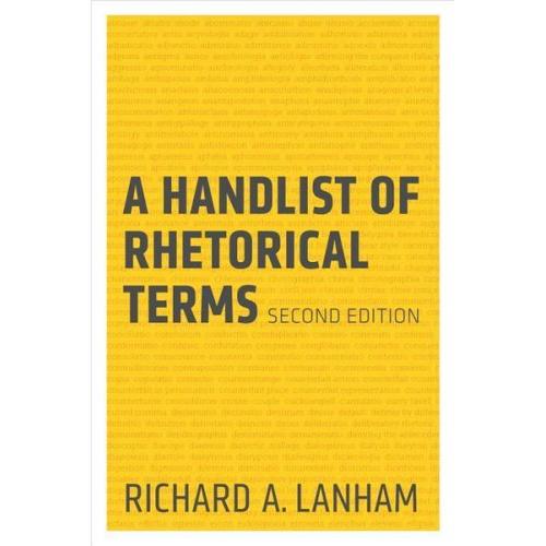 Richard A. Lanham - A Handlist of Rhetorical Terms