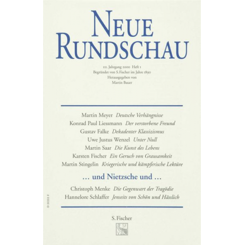 Neue Rundschau 2000/1