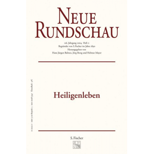 Samuel Fischer Hans J. Balmes Jörg Bong Helmut Mayer - Neue Rundschau 2005/4