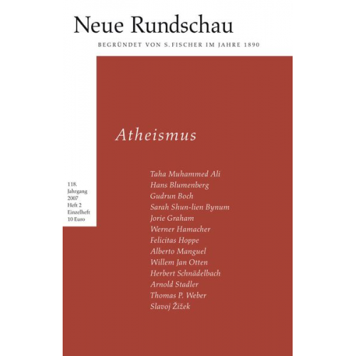 Samuel Fischer Hans J. Balmes Jörg Bong Alexander Roesler - Neue Rundschau 2007/2