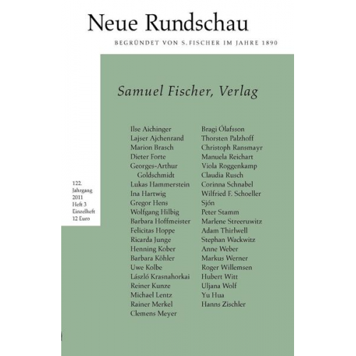 Neue Rundschau 2011/3