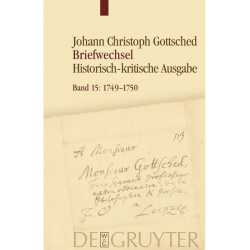 Johann Christoph Gottsched: Johann Christoph und Luise Adelgunde... / Oktober 1749 − Mai 1750