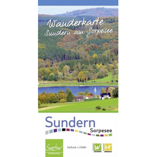 Wanderkarte Sundern am Sorpesee 1:25 000