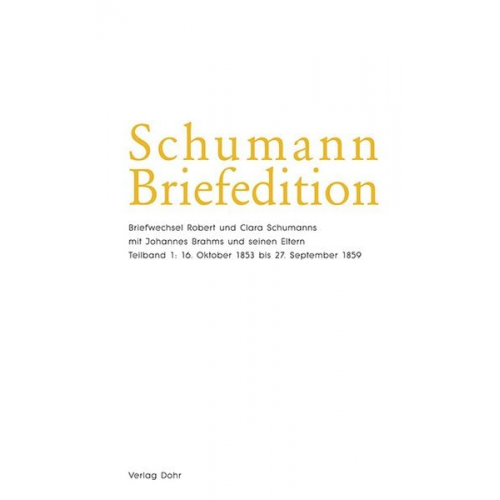 Schumann-Briefedition / Schumann-Briefedition II.3