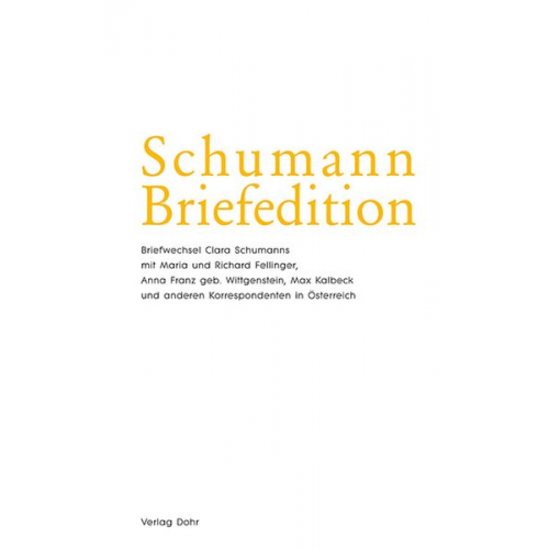 Schumann-Briefedition / Schumann-Briefedition II.4