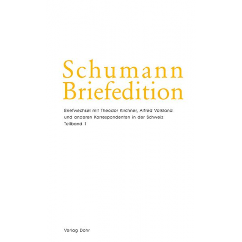 Schumann-Briefedition / Schumann-Briefedition II.10