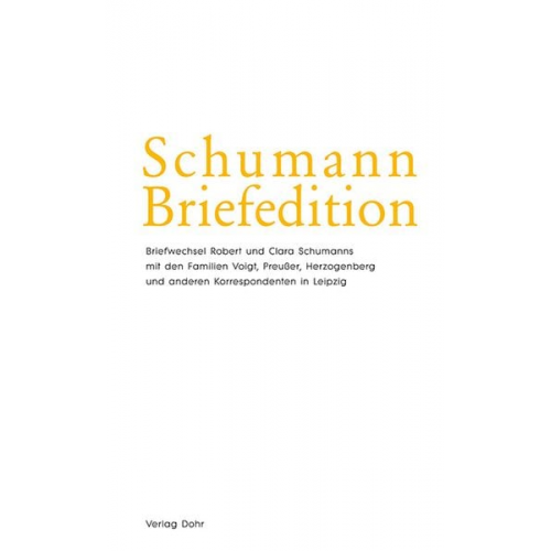 Schumann-Briefedition / Schumann-Briefedition II.15