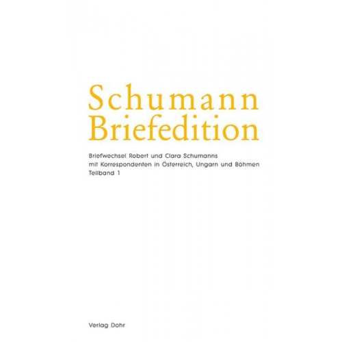 Schumann-Briefedition / Schumann-Briefedition II.27