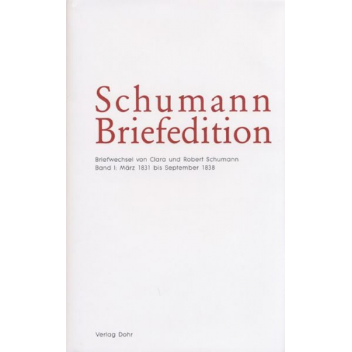 Schumann-Briefedition / Schumann-Briefedition I.4-7